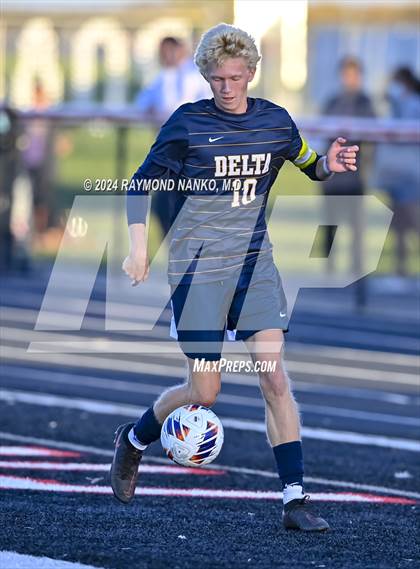 Thumbnail 1 in Yorktown vs. Delta (IHSAA 2A Section 23 First Round)  photogallery.