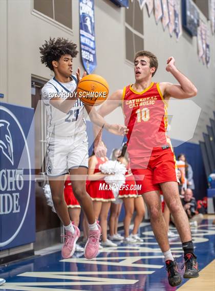Thumbnail 1 in Cathedral Catholic @ San Marcos (CIF SDS Open DIvision Quarterfinal Game) photogallery.