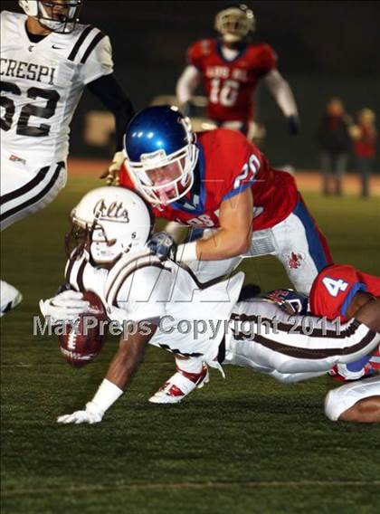 Thumbnail 2 in Los Alamitos vs. Crespi (CIF SS Playoffs) photogallery.