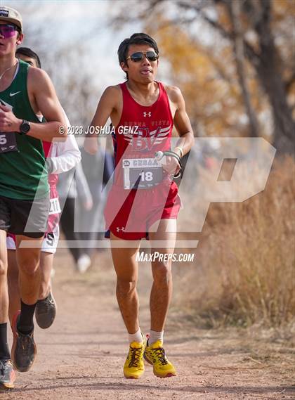 Thumbnail 1 in CHSAA 2A Cross Country Final photogallery.