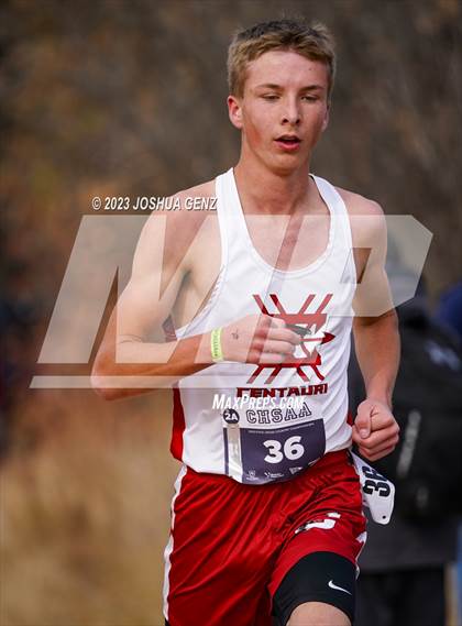 Thumbnail 1 in CHSAA 2A Cross Country Final photogallery.