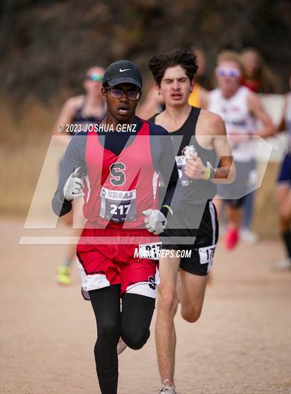 Thumbnail 1 in CHSAA 2A Cross Country Final photogallery.