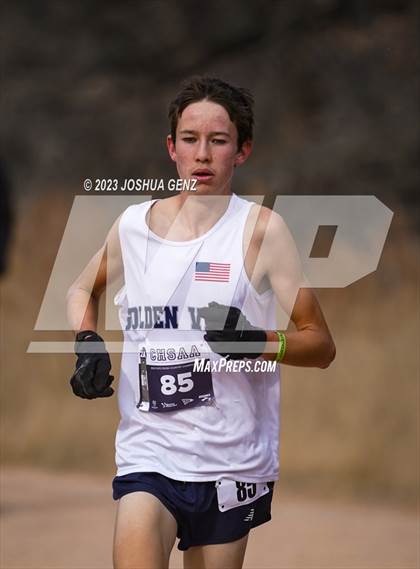 Thumbnail 1 in CHSAA 2A Cross Country Final photogallery.