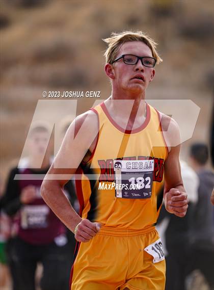 Thumbnail 1 in CHSAA 2A Cross Country Final photogallery.
