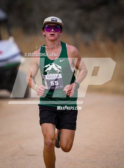 Thumbnail 2 in CHSAA 2A Cross Country Final photogallery.