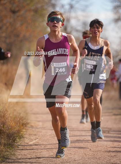 Thumbnail 2 in CHSAA 2A Cross Country Final photogallery.