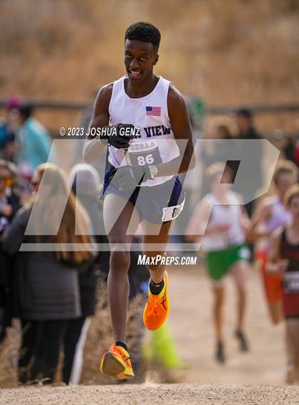 Thumbnail 2 in CHSAA 2A Cross Country Final photogallery.