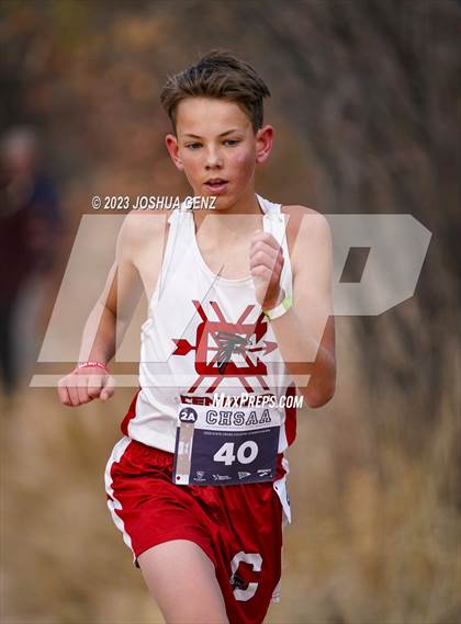 Thumbnail 3 in CHSAA 2A Cross Country Final photogallery.