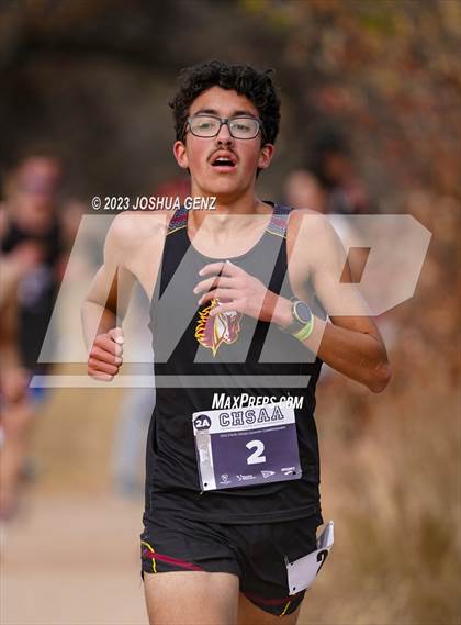 Thumbnail 3 in CHSAA 2A Cross Country Final photogallery.