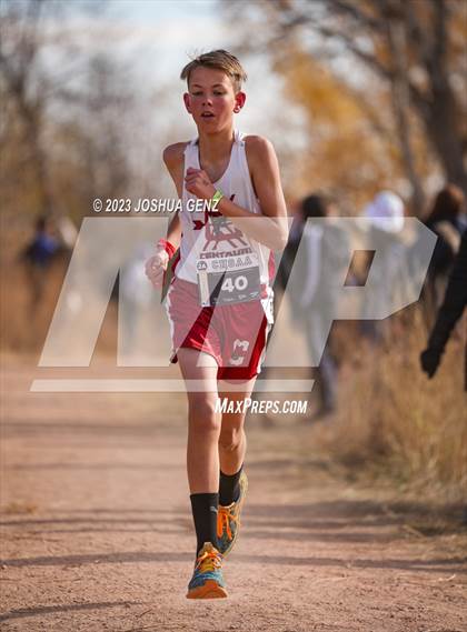 Thumbnail 1 in CHSAA 2A Cross Country Final photogallery.