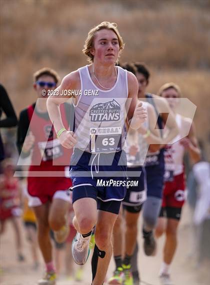 Thumbnail 1 in CHSAA 2A Cross Country Final photogallery.