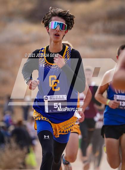 Thumbnail 2 in CHSAA 2A Cross Country Final photogallery.
