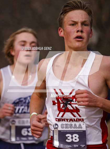 Thumbnail 3 in CHSAA 2A Cross Country Final photogallery.