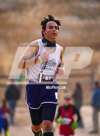Thumbnail 2 in CHSAA 2A Cross Country Final photogallery.