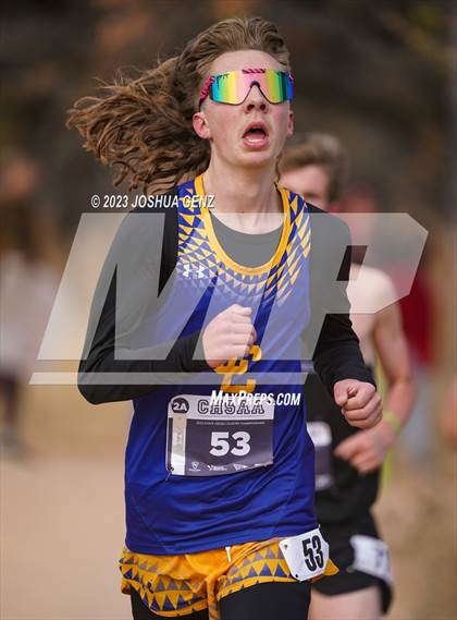 Thumbnail 1 in CHSAA 2A Cross Country Final photogallery.
