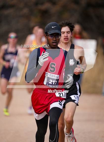 Thumbnail 2 in CHSAA 2A Cross Country Final photogallery.
