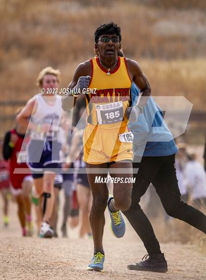 Thumbnail 2 in CHSAA 2A Cross Country Final photogallery.