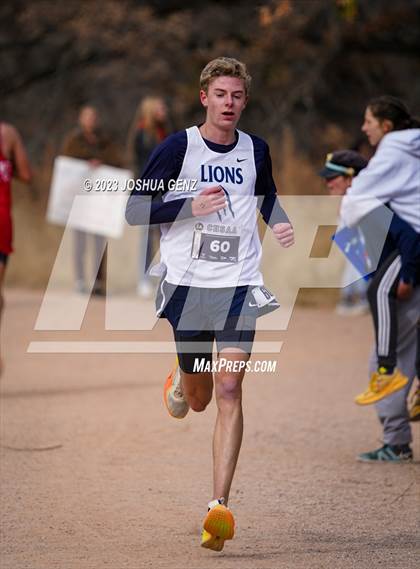 Thumbnail 1 in CHSAA 2A Cross Country Final photogallery.