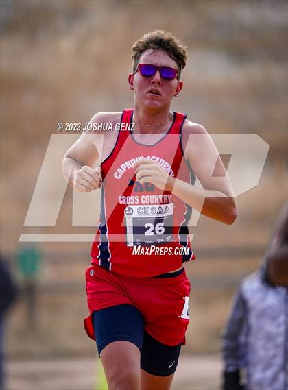 Thumbnail 2 in CHSAA 2A Cross Country Final photogallery.