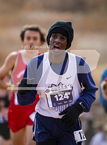 Thumbnail 1 in CHSAA 2A Cross Country Final photogallery.