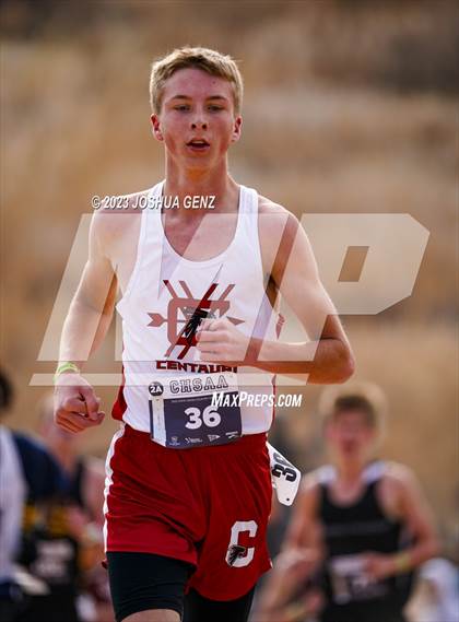 Thumbnail 1 in CHSAA 2A Cross Country Final photogallery.