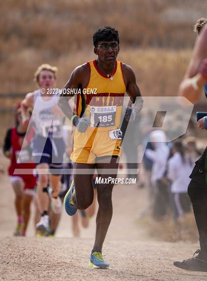 Thumbnail 1 in CHSAA 2A Cross Country Final photogallery.