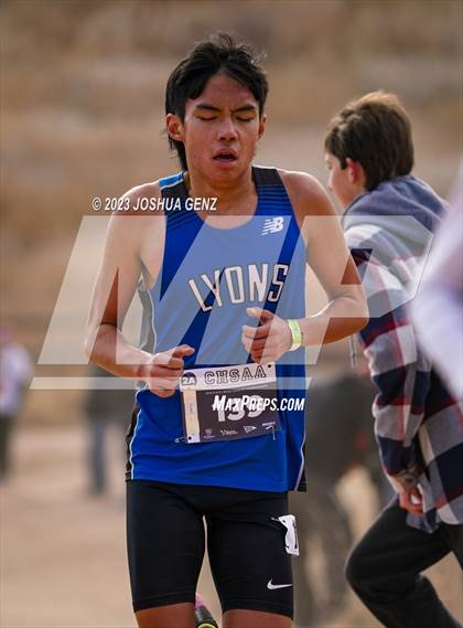 Thumbnail 3 in CHSAA 2A Cross Country Final photogallery.