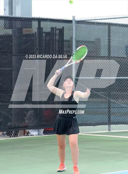 Thumbnail 2 in UIL 3A & 4A Tennis Doubles Semifinals photogallery.