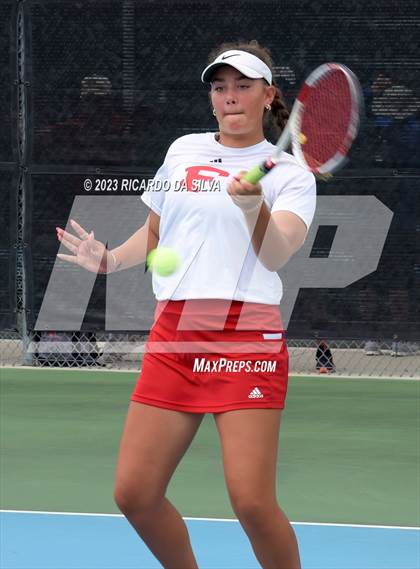 Thumbnail 3 in UIL 3A & 4A Tennis Doubles Semifinals photogallery.