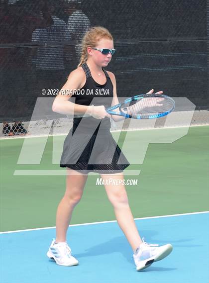 Thumbnail 3 in UIL 3A & 4A Tennis Doubles Semifinals photogallery.