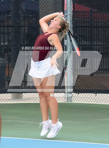 Thumbnail 2 in UIL 3A & 4A Tennis Doubles Semifinals photogallery.