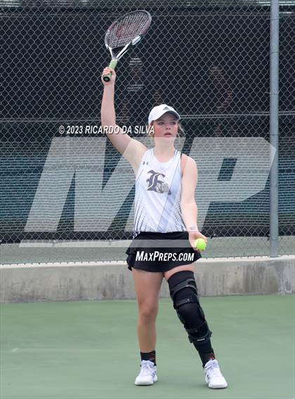 Thumbnail 2 in UIL 3A & 4A Tennis Doubles Semifinals photogallery.