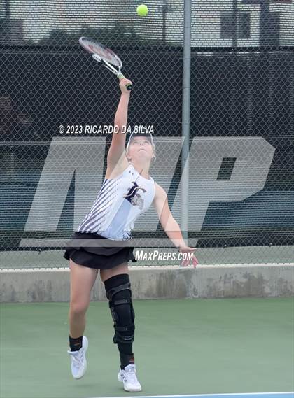 Thumbnail 2 in UIL 3A & 4A Tennis Doubles Semifinals photogallery.