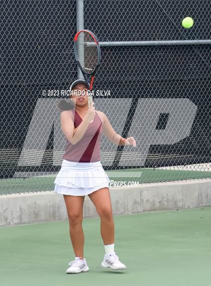 Thumbnail 3 in UIL 3A & 4A Tennis Doubles Semifinals photogallery.