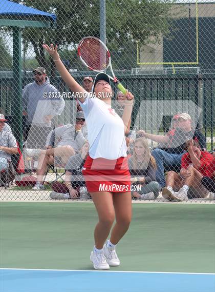 Thumbnail 1 in UIL 3A & 4A Tennis Doubles Semifinals photogallery.
