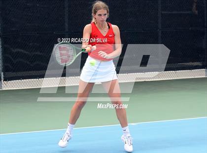Thumbnail 2 in UIL 3A & 4A Tennis Doubles Semifinals photogallery.