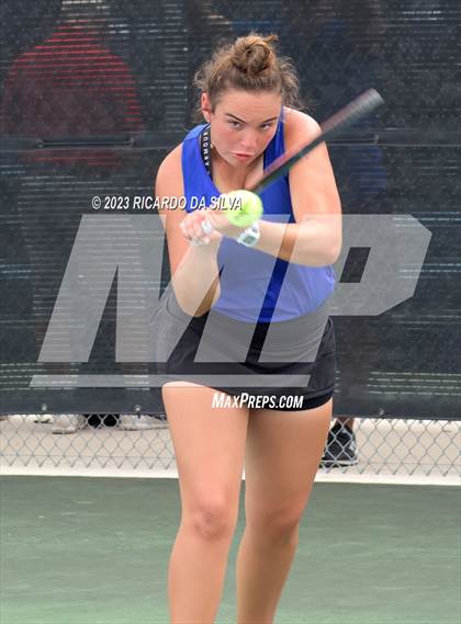 Thumbnail 2 in UIL 3A & 4A Tennis Doubles Semifinals photogallery.