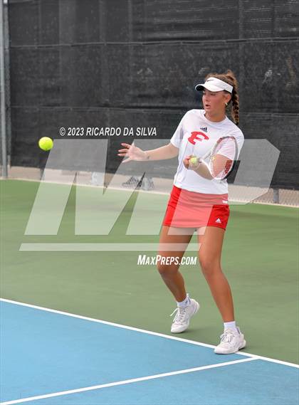 Thumbnail 1 in UIL 3A & 4A Tennis Doubles Semifinals photogallery.