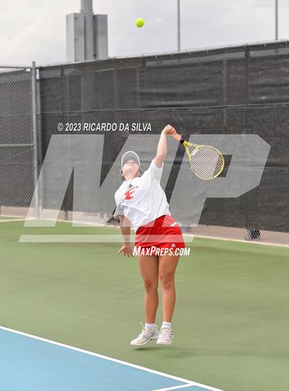 Thumbnail 2 in UIL 3A & 4A Tennis Doubles Semifinals photogallery.