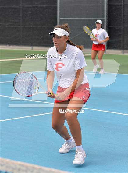 Thumbnail 3 in UIL 3A & 4A Tennis Doubles Semifinals photogallery.