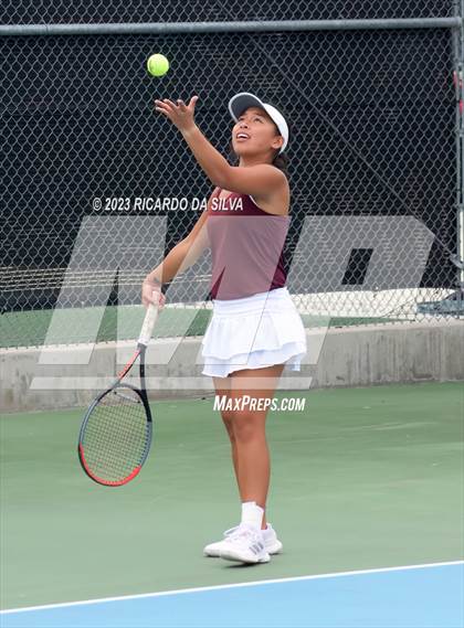Thumbnail 2 in UIL 3A & 4A Tennis Doubles Semifinals photogallery.