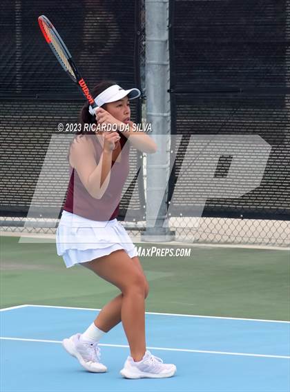 Thumbnail 2 in UIL 3A & 4A Tennis Doubles Semifinals photogallery.