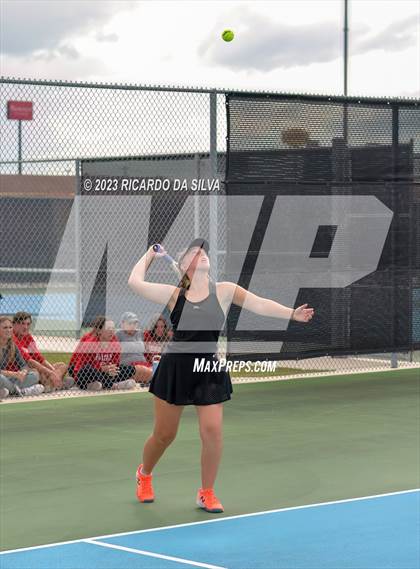 Thumbnail 2 in UIL 3A & 4A Tennis Doubles Semifinals photogallery.