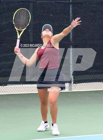 Thumbnail 3 in UIL 3A & 4A Tennis Doubles Semifinals photogallery.