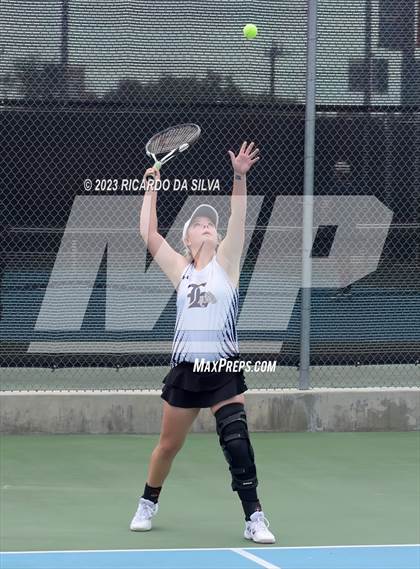 Thumbnail 2 in UIL 3A & 4A Tennis Doubles Semifinals photogallery.