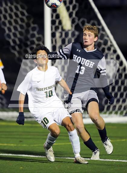 Thumbnail 1 in Independence @ Hough (NCHSAA 4A 2nd Round Playoff) photogallery.