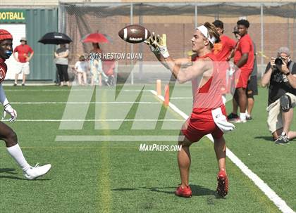 Thumbnail 2 in Orange Lutheran vs. Cathedral Catholic (Battle at the Beach 7-on-7) photogallery.