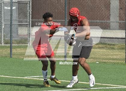 Thumbnail 2 in Orange Lutheran vs. Cathedral Catholic (Battle at the Beach 7-on-7) photogallery.