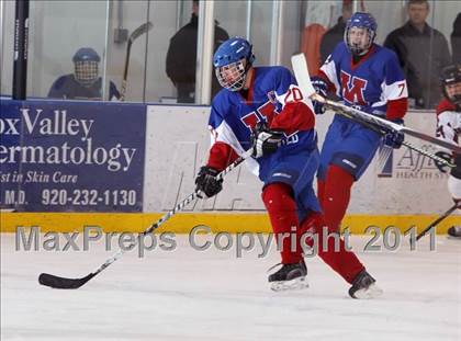Thumbnail 2 in Manitowoc United @ Oshkosh Ice Hawks  photogallery.