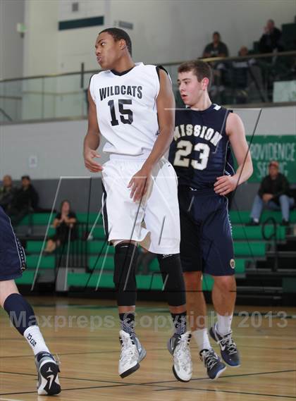 Thumbnail 1 in Renaissance Academy vs. Mission Prep (MLK Showcase) photogallery.